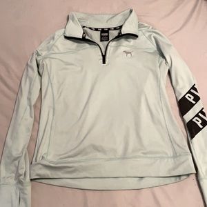 Pink quarter zip